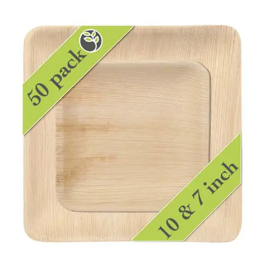 Plam Leaves Square Plates