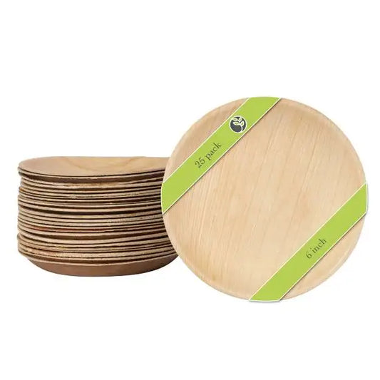 palm round plates