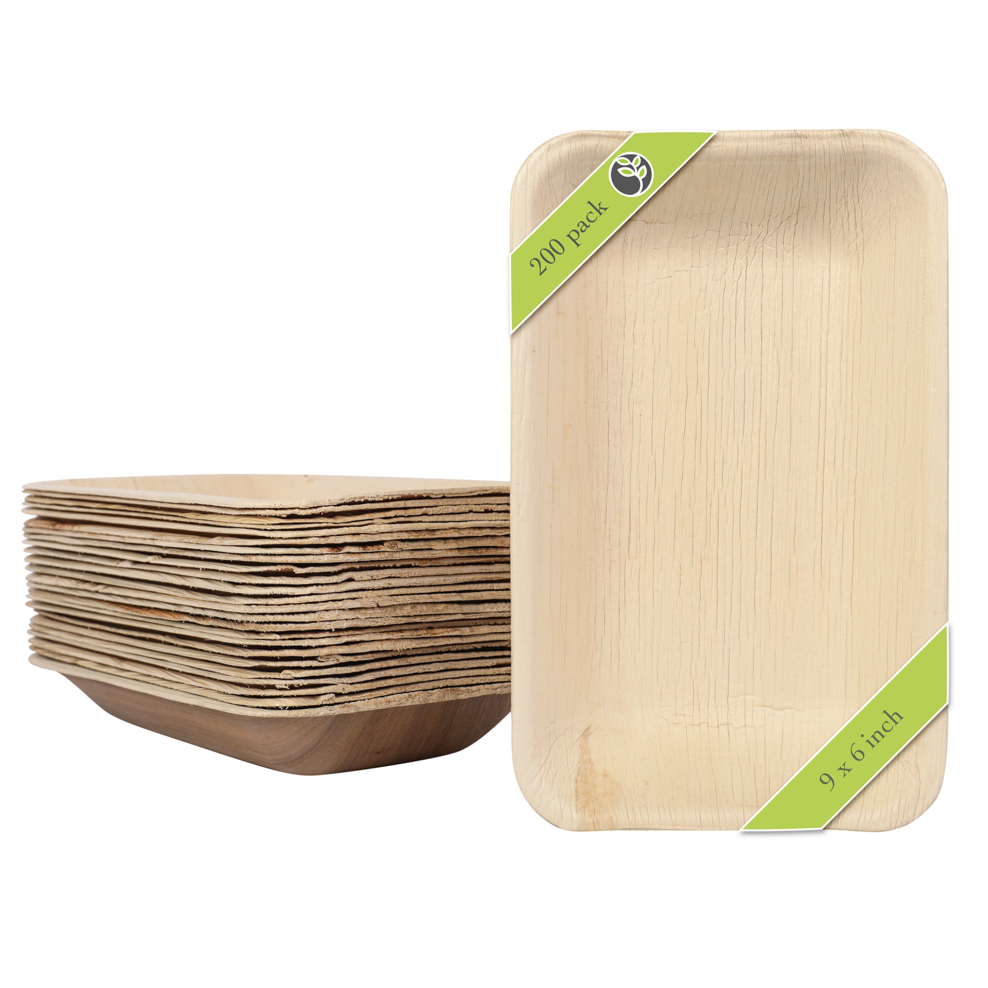 9x6" Eco-Friendly Palm Leaf Plates img 4